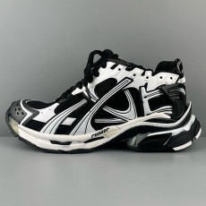 [홍콩명품.BALENCIAGA] 발렌시아가 25SS 로고 남여 Runner 7.0 스니커즈 운동화 (블랙-화이트), SE5001, S3, 명품스니커즈,운동화,구두,로퍼,하이탑,신발
