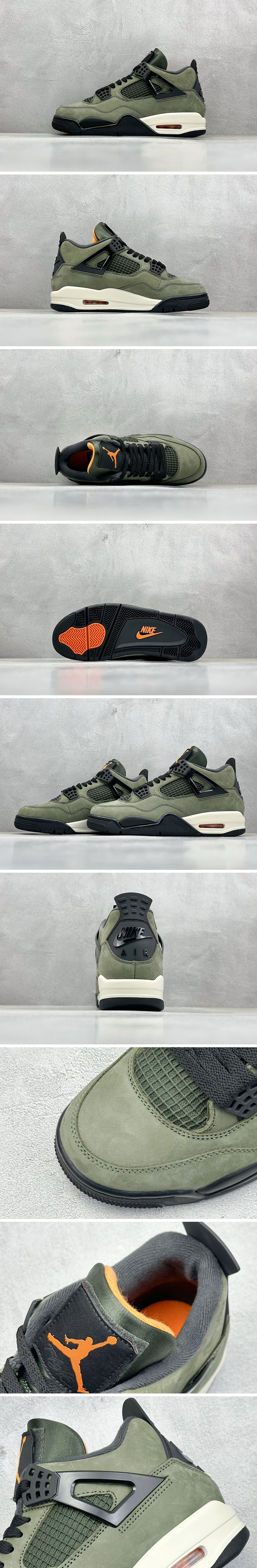 [홍콩명품.NIKE] 나이키 25SS 로고 남여 에어 조던 Nigel Sylvester x AJ4 OG 스니커즈 운동화 (카키), SE5017, S3, 명품스니커즈,운동화,구두,로퍼,하이탑,신발