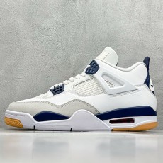 [홍콩명품.NIKE] 나이키 25SS 로고 남여 에어 조던 Nigel Sylvester x AJ4 OG 스니커즈 운동화 (화이트-블루), SE5018, S3, 명품스니커즈,운동화,구두,로퍼,하이탑,신발