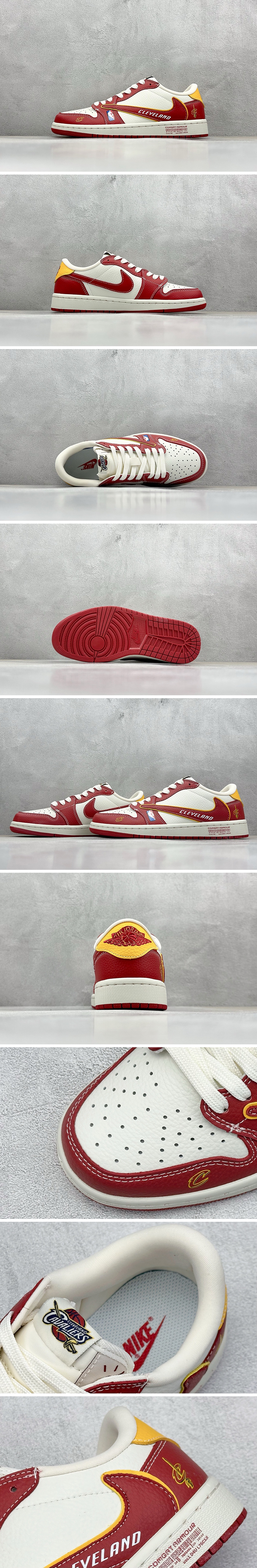 [홍콩명품.NIKE] 나이키 25SS 로고 남여 에어 조던 AJ1 로우탑 스니커즈 운동화 (화이트-레드), SE5042, S3, 명품스니커즈,운동화,구두,로퍼,하이탑,신발