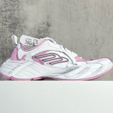 [홍콩명품.BALENCIAGA] 발렌시아가 25SS 로고 여성 레더 가죽 스니커즈 운동화 (화이트-핑크), SE5077, S3, 명품스니커즈,운동화,구두,로퍼,하이탑,신발