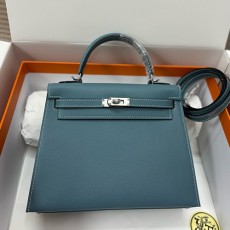 [홍콩명품.Hermes] 에르메스 25SS 로고 KELLY 25 토트백 핸드백 (블루-은장), BGM4800, H3, 홍콩명품가방,명품쇼핑몰,크로스백,핸드백,구매대행