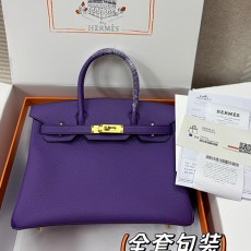 [홍콩명품.Hermes] 에르메스 25SS 로고 Birkin30 토트백 핸드백 (퍼플-금장), BGM4806, H3, 홍콩명품가방,명품쇼핑몰,크로스백,핸드백,구매대행