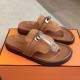 [홍콩명품.Hermes] 에르메스 25SS 로고 여성 ECLAIR 에클레어 샌들 슬리퍼 (브라운), SE5098, GHS, 명품스니커즈,운동화,구두,로퍼,하이탑,신발