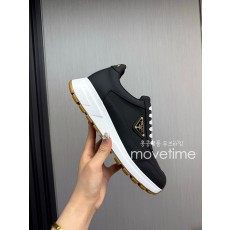 [홍콩명품,PRADA] 프라다 25SS 삼각로고 레더 가죽 스니커즈 운동화 (2컬러), SE5190, GHS, 명품스니커즈,운동화,구두,로퍼,하이탑,신발