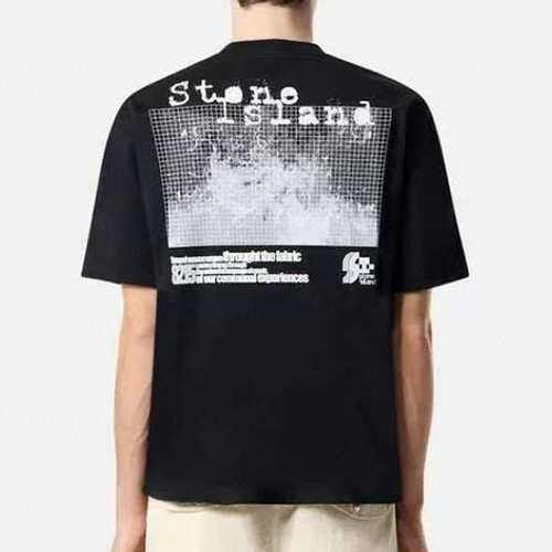 [명품레플리카.Stone Island] 스톤아일랜드 25SS 로고 그래픽 프린트 반팔 티셔츠 (2컬러), BM21163, G5, 홍콩명품의류,구매대행,온라인명품