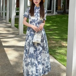 [홍콩명품,Christian Dior] 디올 25SS 로고 여성 셔츠 반팔 원피스 (화이트), BM21341, TBG, 명품레플리카,미러급,온라인쇼핑몰사이트