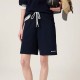 [홍콩명품,MIU MIU] 미우미우 25SS 로고 자수 쇼츠 반바지 (블랙), BM21367, JU, 명품레플리카,미러급,온라인쇼핑몰사이트