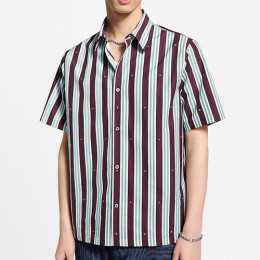 [홍콩명품.LOUIS VUITTON] 루이비통 25SS 로고 스트라이프 반팔 남방 셔츠, BM21525, JL, 명품레플리카,미러급,온라인쇼핑몰사이트