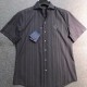 [홍콩명품.LOUIS VUITTON] 루이비통 25SS 로고 자수 반팔 남방 셔츠 (블랙), BM21565, JQ, 명품레플리카,미러급,온라인쇼핑몰사이트