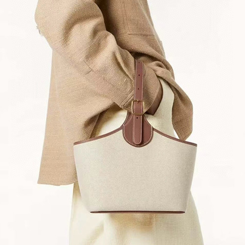 [홍콩명품.Loro Piana] 로로피아나 25SS 로고  Bobbin 캔버스 핸드백 (아이보리), BGM4968, BDA, 홍콩명품가방,명품쇼핑몰,크로스백,핸드백,구매대행