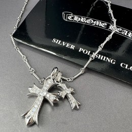 [가격문의][홍콩명품.Chrome Hearts] 크롬하츠 25SS 로고 925실버 목걸이, ET3046, BUBU, 홍콩명품의류,구매대행,온라인명품