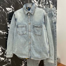 [홍콩명품,Christian Dior] 디올 25SS 로고 자수 빈티지 데님 남방 셔츠 + 데님 팬츠 진 청바지 상하의 세트, BM21636, JU, 홍콩명품가방,명품쇼핑몰,크로스백,핸드백,구매대행