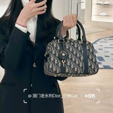 [홍콩명품,Christian Dior] 디올 25SS 로고 오블리크 D-VIBE 스몰 볼링백 핸드백 (베이지), BGM5027, 홍콩명품가방,명품쇼핑몰,크로스백,핸드백,구매대행