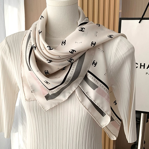 [홍콩명품.CHANEL] 샤넬 25SS 로고 패턴 88.5-88.5 스카프 머플러 (2컬러), ET3089, NNT, 홍콩명품의류,구매대행,온라인명품