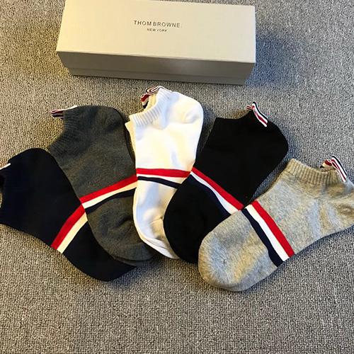 [홍콩명품.THOME BROWNE] 톰브라운 25SS 로고 명품 브랜드 모음 선물용 양말 종아리양말 롱삭스 5종, ET3106, NNT, 홍콩명품의류,구매대행,온라인명품