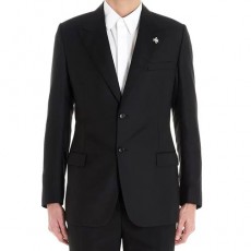 [홍콩명품,Christian Dior] 디올 25SS 로고 브로치 정장 수트 상하의 세트 (블랙), BM21751, SAM, 레플리카의류,미러급사이트