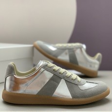 [홍콩명품.Maison Margiela] 메종마르지엘라 25SS 로고 남여 레더 가죽 스니커즈 운동화 (그레이), SE5355, PMD, 명품스니커즈,운동화,구두,로퍼,하이탑,신발