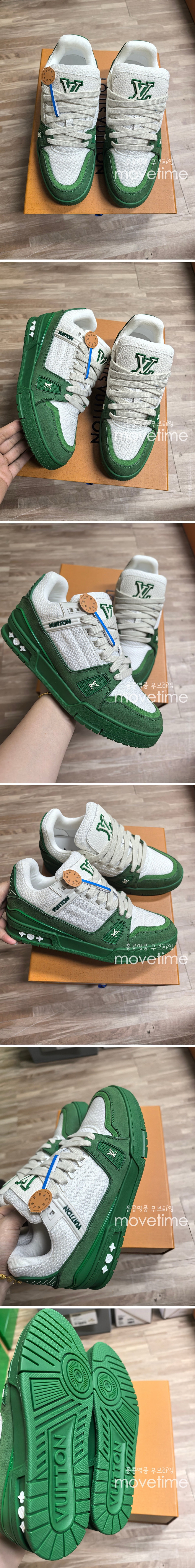 [홍콩명품.LOUIS VUITTON] 루이비통 25SS 로고 트레이너 스니커즈 운동화 1AHTL5, SE5364, ALW, 명품스니커즈,운동화,구두,로퍼,하이탑,신발