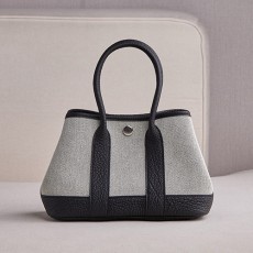 [홍콩명품.Hermes] 에르메스 25SS 로고 Garden Party Mini 토트백 핸드백 (그레이-블랙), BGM5061, BDA, 홍콩명품가방,명품쇼핑몰,크로스백,핸드백,구매대행