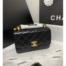 [홍콩명품.CHANEL] 샤넬 25SS 로고 레더 가죽 MINI 핸드백 크로스백 (블랙-금장), BGM5110, BDA, 홍콩명품가방,명품쇼핑몰,크로스백,핸드백,구매대행