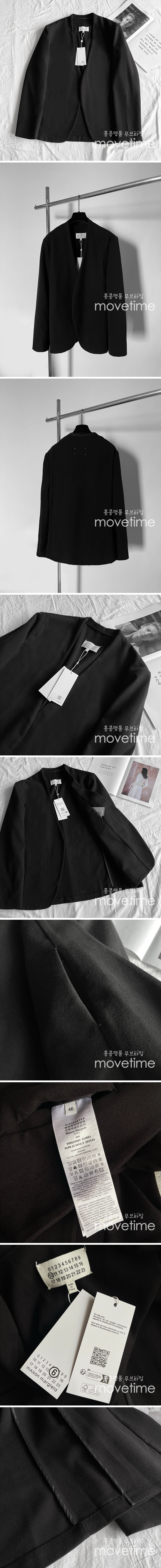 [홍콩명품.Maison Margiela] 메종마르지엘라 25SS 로고 정장 수트 자켓 (블랙), BM21851, KB, 레플리카의류,미러급사이트