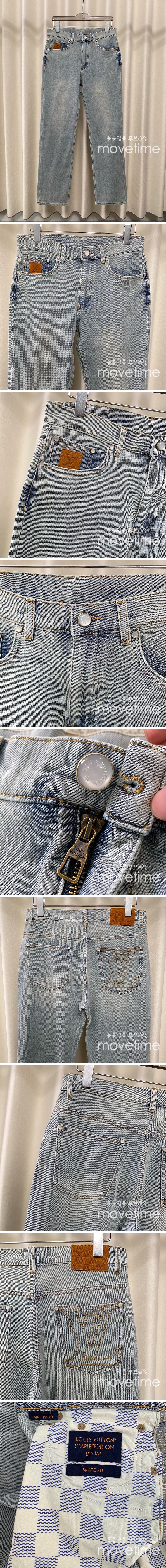 [홍콩명품.LOUIS VUITTON] 루이비통 25SS 로고 데님 팬츠 진 청바지, BM21879, KB, 레플리카의류,미러급사이트