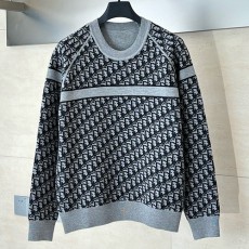[홍콩명품,Christian Dior] 디올 25SS 로고 오블리크 리버서블 니트 스웨터 (그레이), BM21887, KB, 레플리카의류,미러급사이트