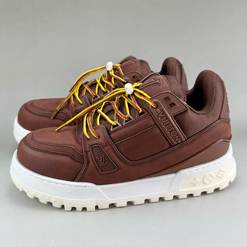 [홍콩명품.LOUIS VUITTON] 루이비통 25SS 로고 트레이너 MAXI 스니커즈 운동화 (브라운), SE5433, S3, 명품스니커즈,운동화,구두,로퍼,하이탑,신발