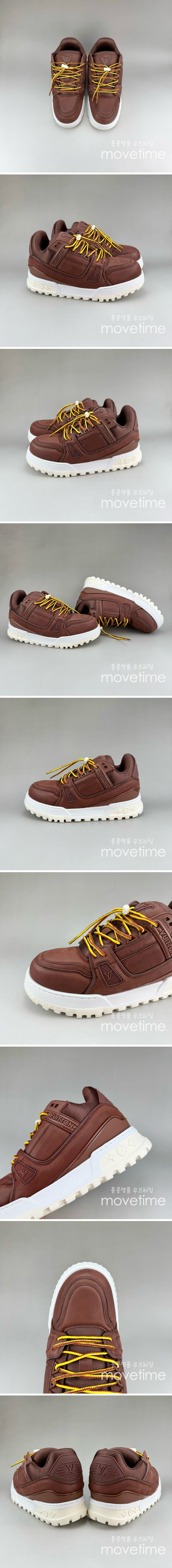 [홍콩명품.LOUIS VUITTON] 루이비통 25SS 로고 트레이너 MAXI 스니커즈 운동화 (브라운), SE5433, S3, 명품스니커즈,운동화,구두,로퍼,하이탑,신발