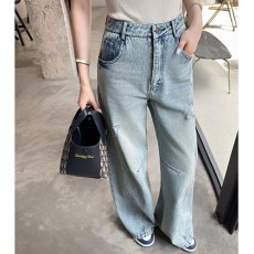 [홍콩명품,Christian Dior] 디올 25SS 로고 여성 빈티지 오버핏 데님 팬츠 진 청바지, BM21985, MC, 레플리카의류,미러급사이트