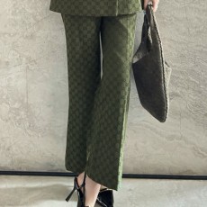 [홍콩명품.Gucci] 구찌 25SS 로고 여성 모노그램 팬츠 바지 (카키), BM21990, MC, 레플리카의류,미러급사이트