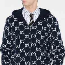 [홍콩명품.Gucci] 구찌 25SS 로고 GG수프림 리버서블 후드 집업 자켓 (네이비), BM22132, JL, 레플리카의류,미러급사이트