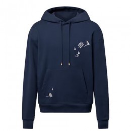 [가격문의][홍콩명품.LOUIS VUITTON] 루이비통 25SS 로고 여성 후드 티셔츠 (네이비), BM22160, JL, 레플리카의류,미러급사이트