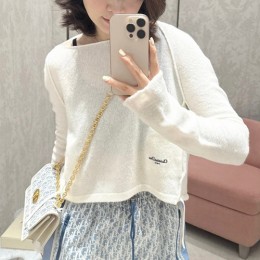 [가격문의][홍콩명품,Christian Dior] 디올 25SS 로고 여성 니트 스웨터 (아이보리), BM22167, JL, 레플리카의류,미러급사이트