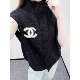 [가격문의][홍콩명품.CHANEL] 샤넬 25SS 로고 여성 슬리브리스 니트 가디건 (2컬러), BM22179, JL, 레플리카의류,미러급사이트