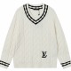 [홍콩명품.LOUIS VUITTON] 루이비통 25SS 로고 V넥 니트 스웨터 (2컬러), BM22247, S1F, 레플리카의류,미러급사이트