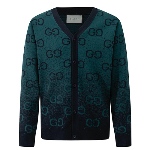 [홍콩명품.Gucci] 구찌 25SS 로고 GG수프림 그라데이션 V넥 니트 가디건 (2컬러), BM22252, S1F, 레플리카의류,미러급사이트