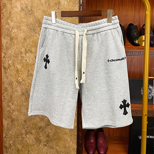 [홍콩명품.Chrome Hearts] 크롬하츠 25SS 로고 쇼츠 반바지 (그레이), BM22274, S1F, 레플리카의류,미러급사이트