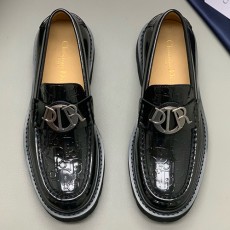 [홍콩명품,Christian Dior] 디올 25SS 로고 오블리크 레더 가죽 구두 워커 (블랙), SE5464, PMD, 명품스니커즈,운동화,구두,로퍼,하이탑,신발