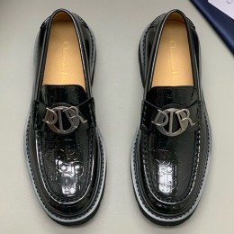 [홍콩명품,Christian Dior] 디올 25SS 로고 오블리크 레더 가죽 구두 워커 (블랙), SE5464, PMD, 명품스니커즈,운동화,구두,로퍼,하이탑,신발