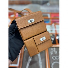 [홍콩명품.Hermes] 에르메스 25SS 로고 멀티포켓 미니백 (브라운-은장), BGM5128, H3, 홍콩명품가방,명품쇼핑몰,크로스백,핸드백,구매대행