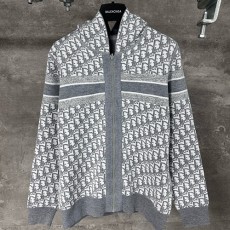 [홍콩명품,Christian Dior] 디올 25SS 로고 오블리크 니트 후드 집업 자켓 (그레이), BM22300, KK, 레플리카의류,미러급사이트