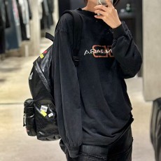 [홍콩명품.BALENCIAGA] 발렌시아가 25SS 로고 그래픽 프린트 긴팔 티셔츠 (블랙), BM22339, KK, 레플리카의류,미러급사이트