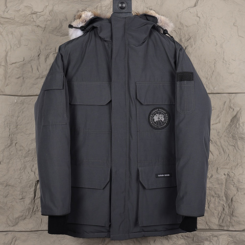 [홍콩명품.CANADA GOOSE] 캐나다구스 25SS 로고 후드 파카 패딩자켓 (그레이), BM22361, KK, 레플리카의류,미러급사이트