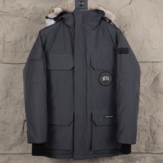 [홍콩명품.CANADA GOOSE] 캐나다구스 25SS 로고 후드 파카 패딩자켓 (그레이), BM22361, KK, 레플리카의류,미러급사이트