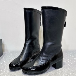 [홍콩명품.CHANEL] 샤넬 25SS 로고 여성 레더 가죽 롱 부츠 (2컬러), SE5519, S4W, 명품스니커즈,운동화,구두,로퍼,하이탑,신발