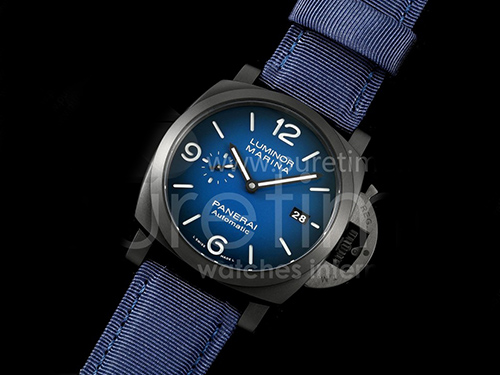 [홍콩명품시계.PANERAI] 파네라이 팸2319 루미너 마리나 DLC 코팅 블루 다이얼
