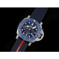 [홍콩명품시계.PANERAI] 파네라이 팸1507 Submersible GMT Luna Rossa 42mm 블루 다이얼