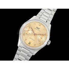 [홍콩명품시계.IWC] 아이더블유씨 포르투기스 오토매틱 42mm 옐로우골드 다이얼